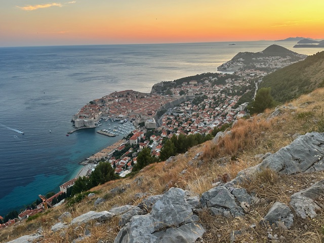 Dubrovnik Croatia sunset view