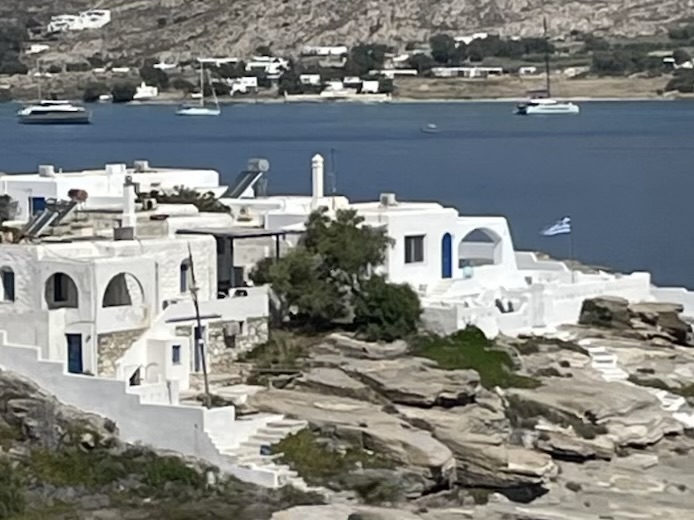 paros greece white buildings