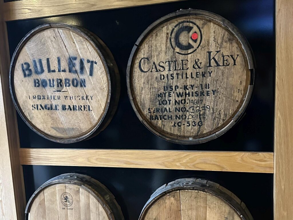 Whiskey barrels in Louisville, Kentucky