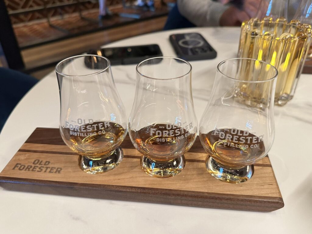 Old Forester whiskey tasting