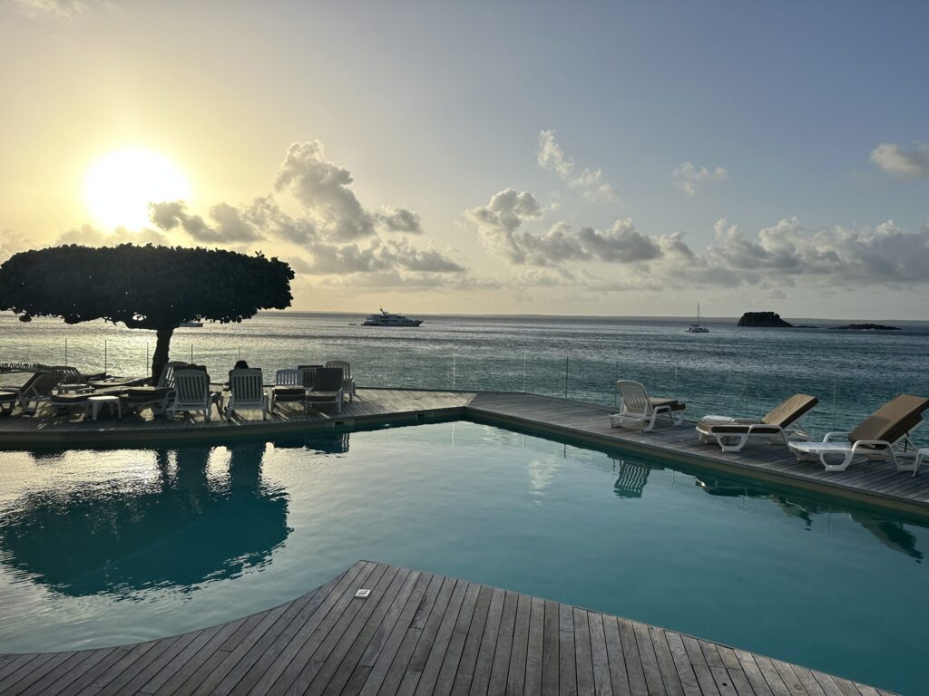 pool at grand case beach club in st martin