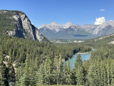 View from the rundle bar at the banff Fairmont